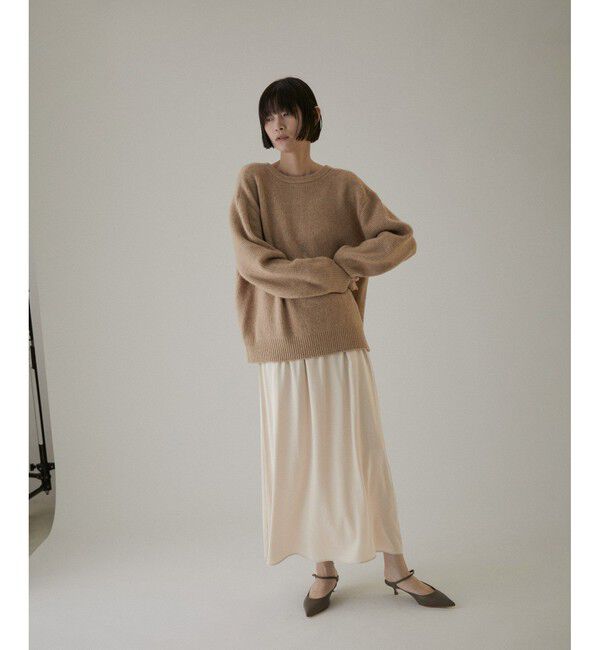 SALON adam et rope'「シルクフレアースカート【セットアップ対応】【洗える】」|スカート|