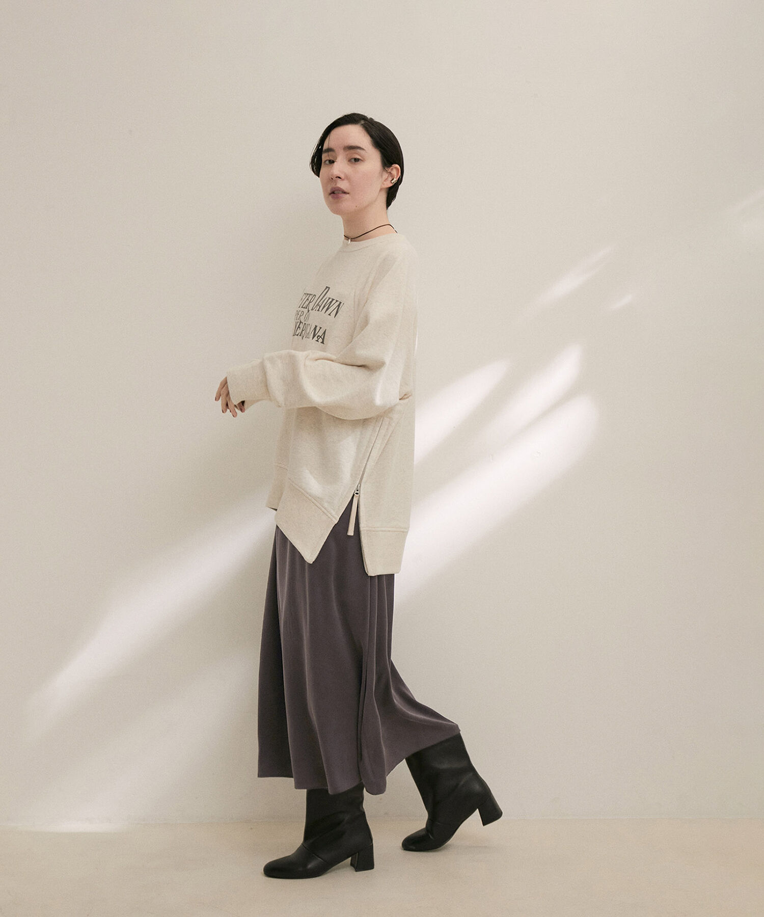 SALON adam et rope'「シルクフレアースカート【セットアップ対応】【洗える】」|スカート|