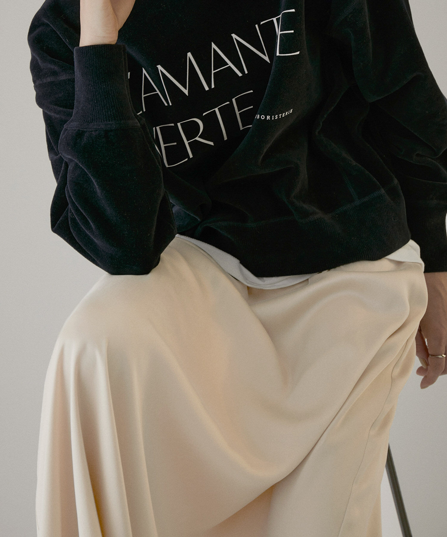 SALON adam et rope'「シルクフレアースカート【セットアップ対応】【洗える】」|スカート|