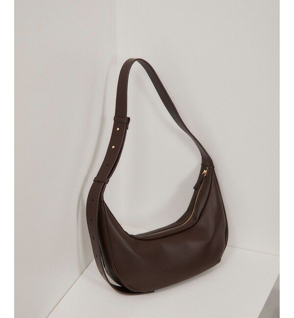 SALON adam et rope'「【WEB限定】スプリットレザームーンショルダー」|ショルダー・メッセンジャー|