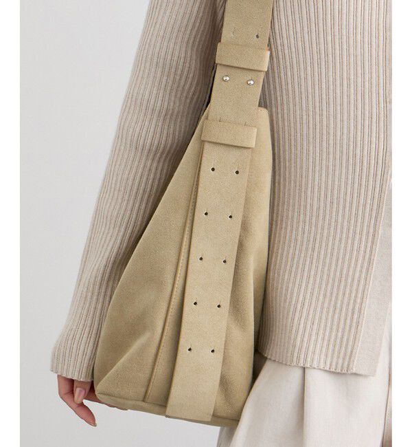 SALON adam et rope'「【W S（ドゥーブル）】Ultrasuede(R)ホーボーバッグ」|ショルダー・メッセンジャー|