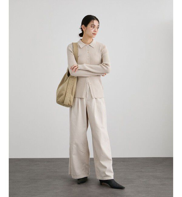 SALON adam et rope'「【W S（ドゥーブル）】Ultrasuede(R)ホーボーバッグ」|ショルダー・メッセンジャー|