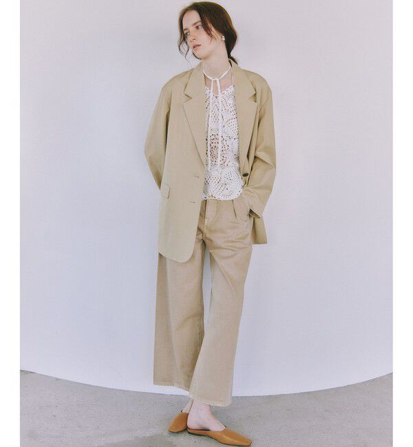 ADAM ET ROPE'「シルキーリラックスジャケット」|テーラードジャケット|