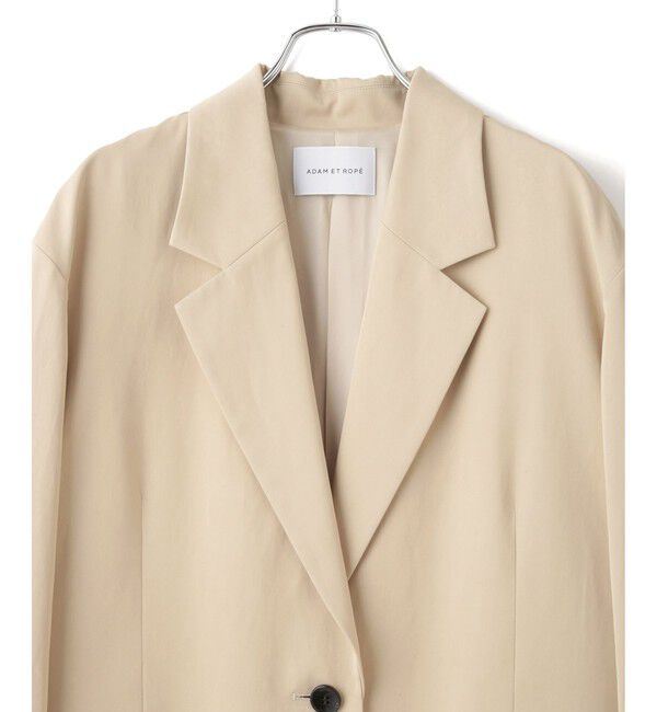 ADAM ET ROPE'「シルキーリラックスジャケット」|テーラードジャケット|