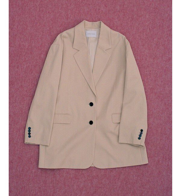 ADAM ET ROPE'「シルキーリラックスジャケット」|テーラードジャケット|