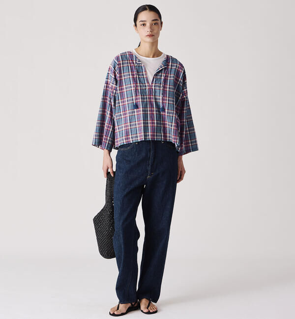 「orSlow | HIGH WAIST SELVEDGE DENIM PANTS WOMEN」|デニム|