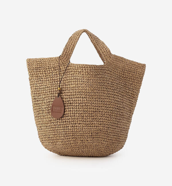  「INDIA INDUSTRY | ペーパーラフィア トートバッグ WOMEN」|トートバッグ|