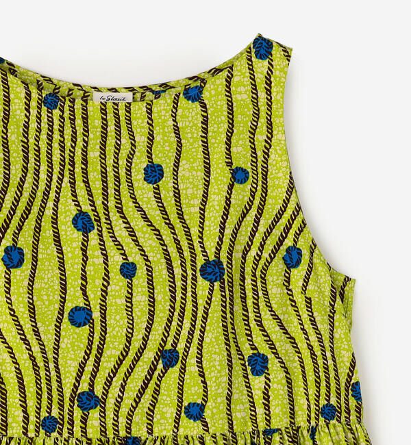 LE GLAZIK「LE GLAZIK | バティック ノースリーブワンピース WOMEN」|ワンピース|