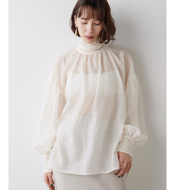  「オーガンザボウブラウス」|シャツ・ブラウス|
