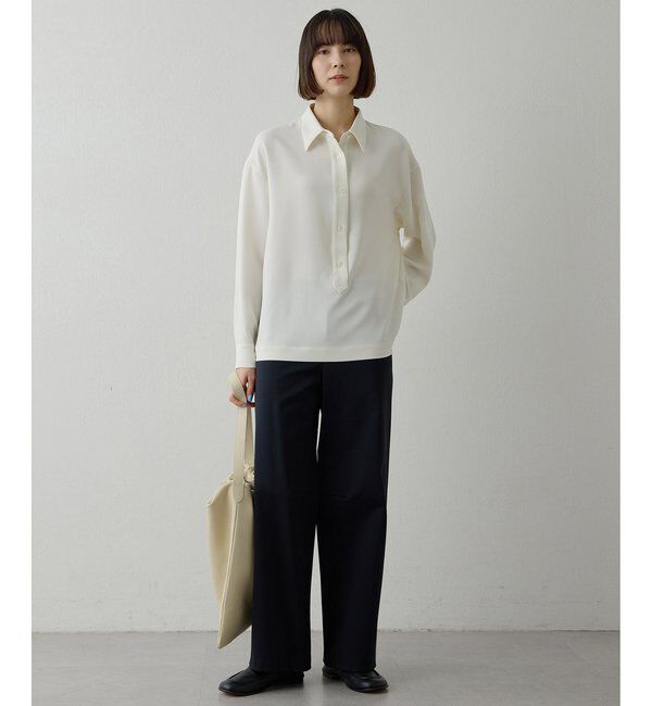  「ポンチ裏起毛バレルパンツ」|チノ|