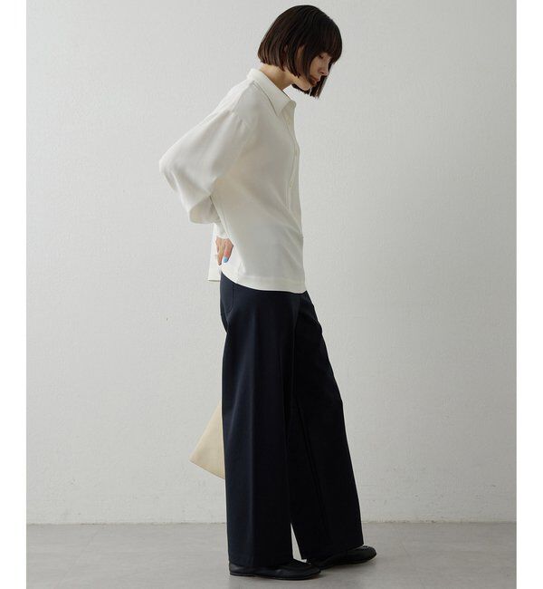  「ポンチ裏起毛バレルパンツ」|チノ|