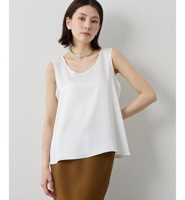 Drawing Numbers「【Drawing Numbers】ダブルサテンタンクブラウス」|シャツ・ブラウス|