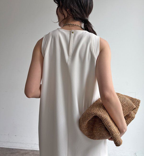  「ストレッチジョーゼットタンクワンピース」|ワンピース|