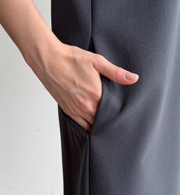  「ストレッチジョーゼットタンクワンピース」|ワンピース|