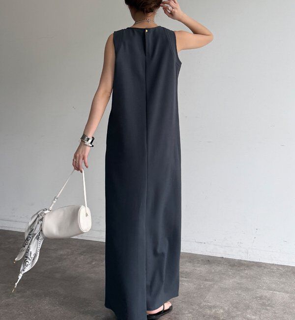  「ストレッチジョーゼットタンクワンピース」|ワンピース|