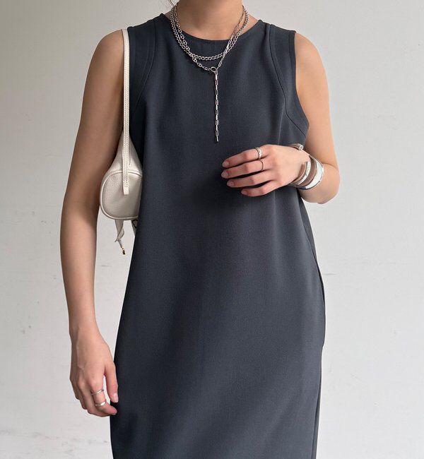  「ストレッチジョーゼットタンクワンピース」|ワンピース|