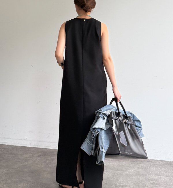  「ストレッチジョーゼットタンクワンピース」|ワンピース|