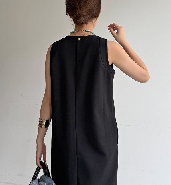  「ストレッチジョーゼットタンクワンピース」|ワンピース|