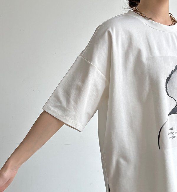  「【WEB限定】ストーンプリントトップス」|Tシャツ・カットソー|