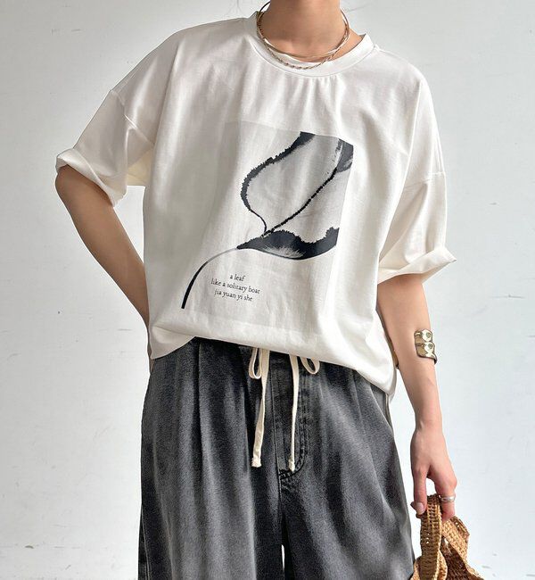  「【WEB限定】ストーンプリントトップス」|Tシャツ・カットソー|