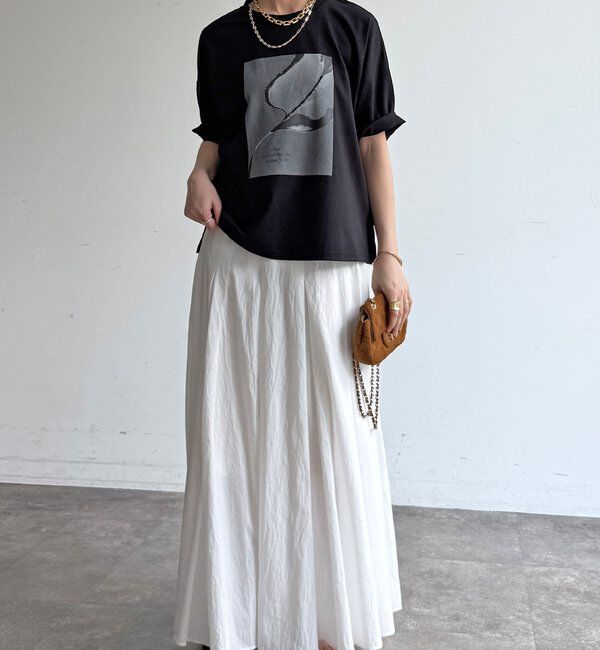  「【WEB限定】ストーンプリントトップス」|Tシャツ・カットソー|