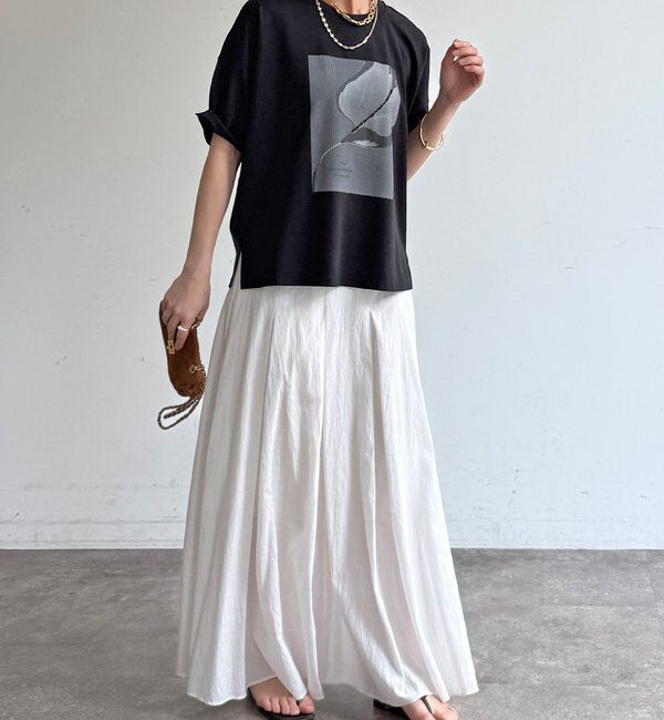  「【WEB限定】ストーンプリントトップス」|Tシャツ・カットソー|