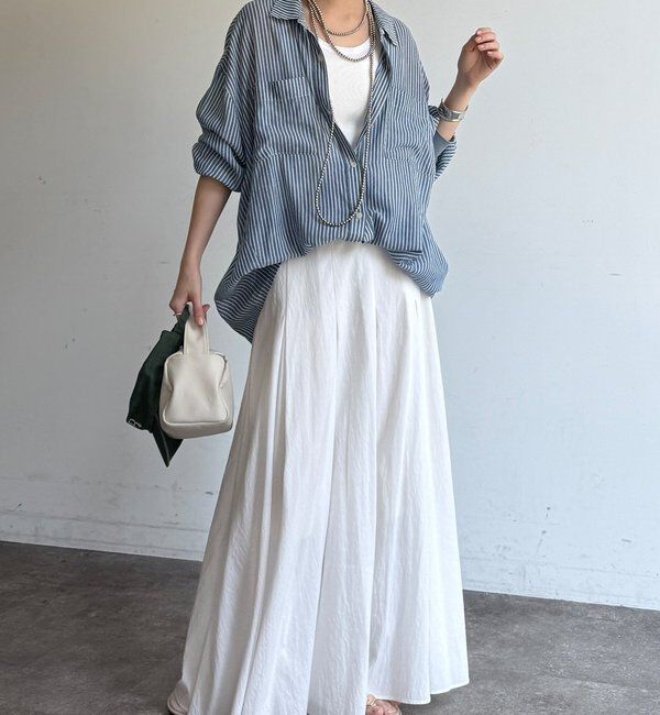  「異素材切替ワッフルタンク」|Tシャツ・カットソー|