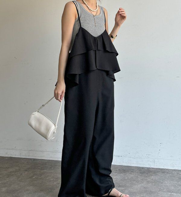  「異素材切替ワッフルタンク」|Tシャツ・カットソー|