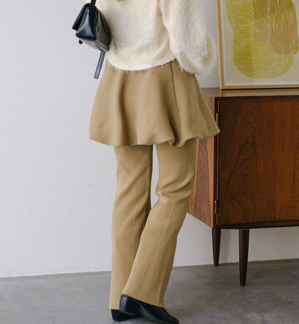  「【2WAY】バルーンニットミニスカート」|スカート|