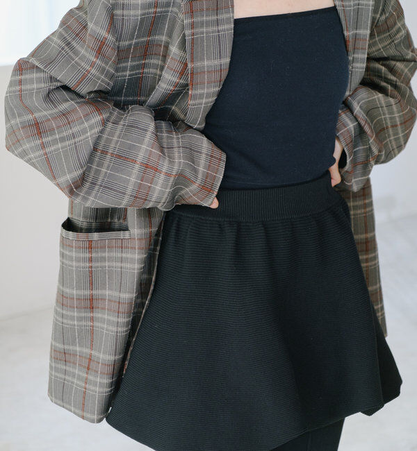  「【2WAY】バルーンニットミニスカート」|スカート|