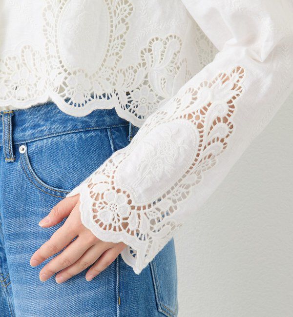  「予約【着映え】カットワークショートジャケット」|テーラードジャケット|