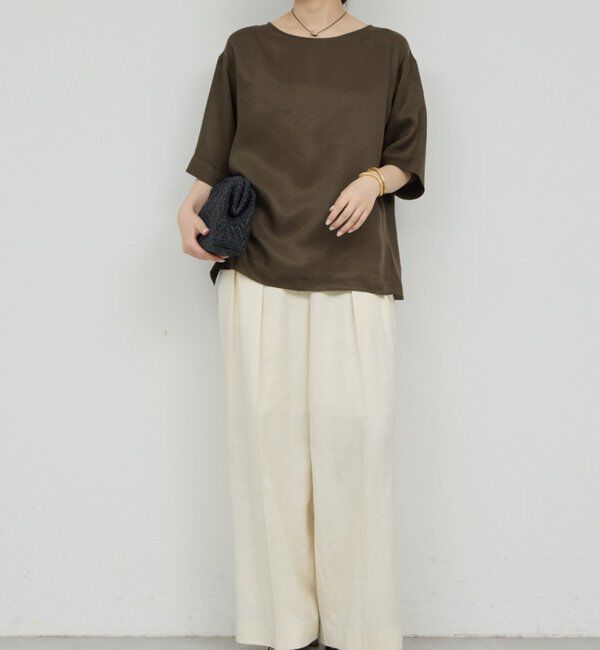  「【セットアップ対応】キュプラTeeブラウス」|シャツ・ブラウス|