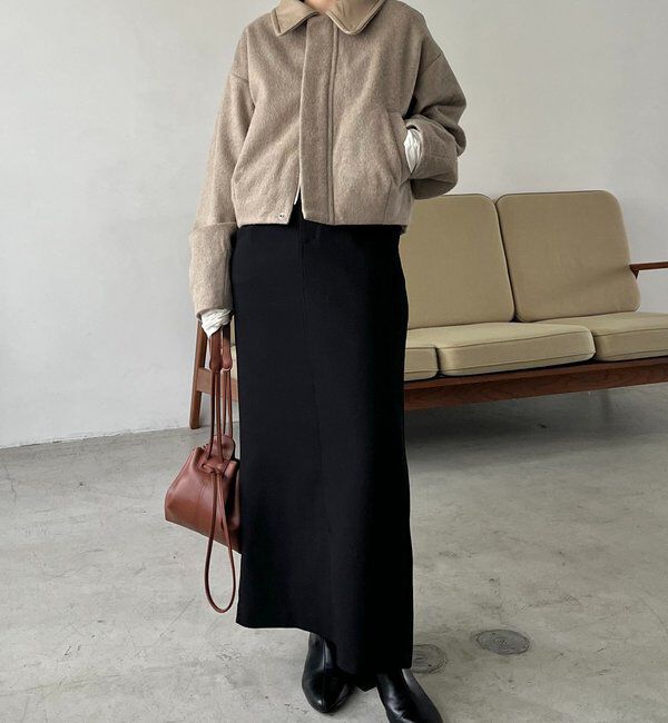  「【2WAYで着用可能】スタンドウールショートコート」|その他|