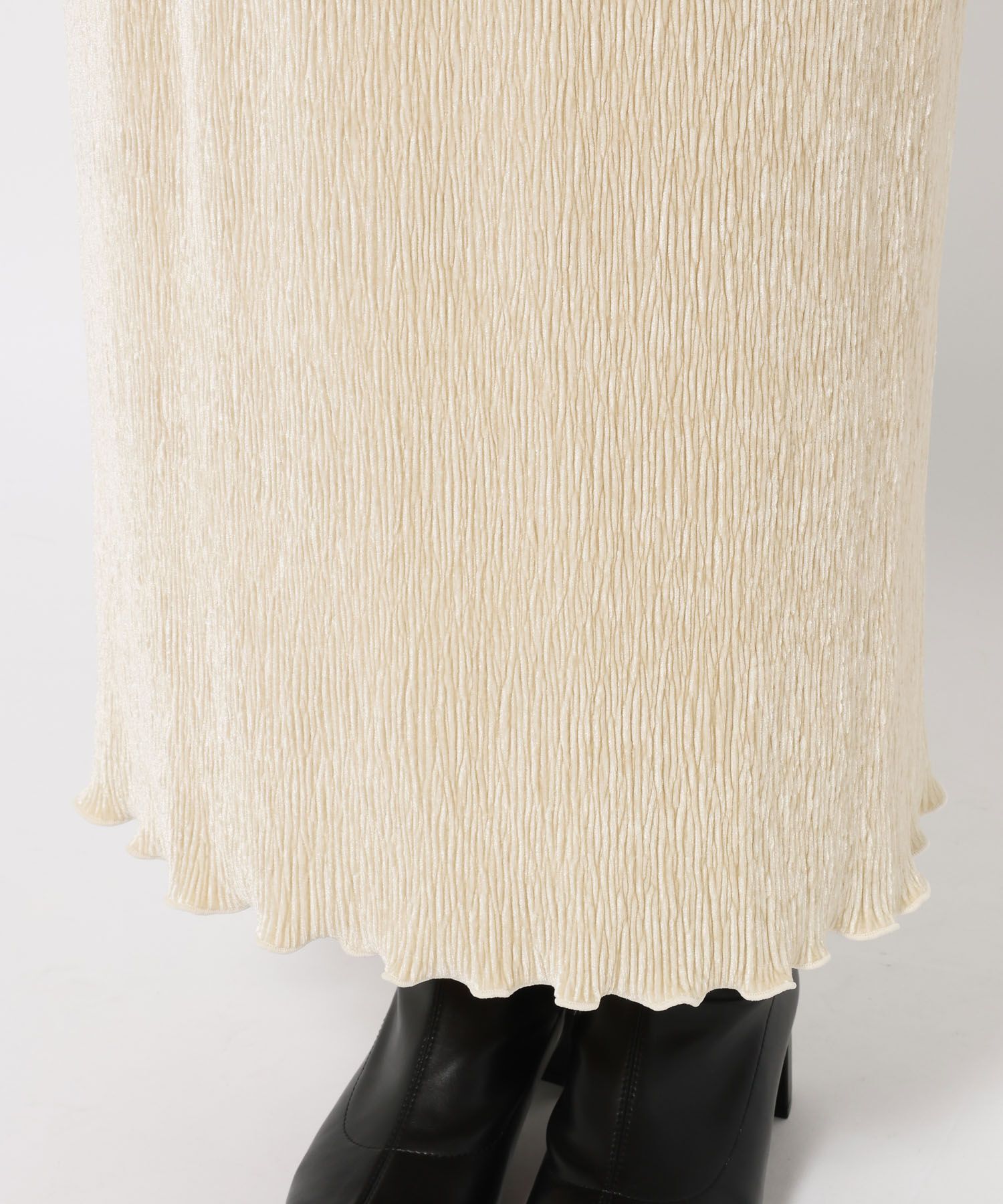 LOWRYS FARM「シャイニーベロアタイトスカート」|スカート|