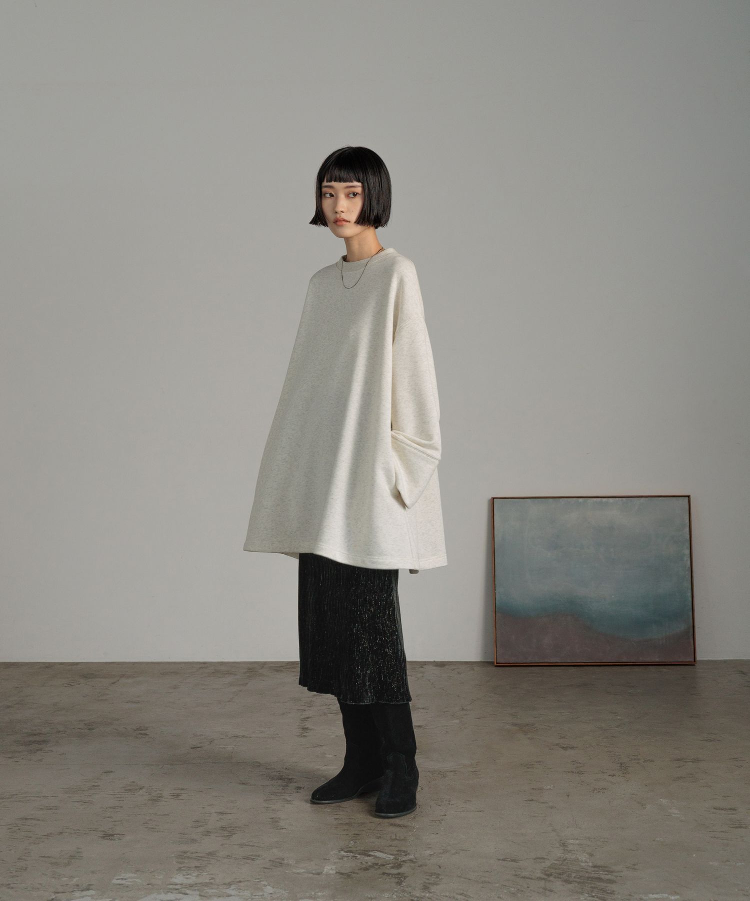 LOWRYS FARM「シャイニーベロアタイトスカート」|スカート|