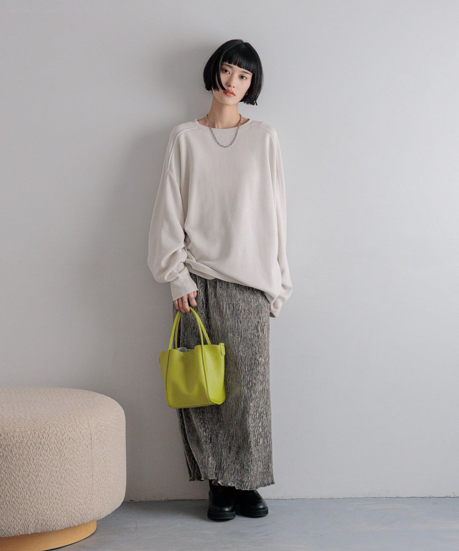 LOWRYS FARM「シャイニーベロアタイトスカート」|スカート|