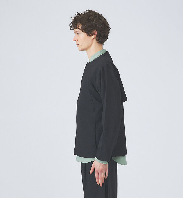 ABAHOUSE「【セットアップ対応】ノーカラー ジップ 　ブルゾン」|ブルゾン・スタジャン|