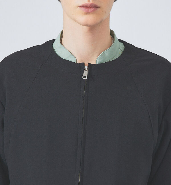 ABAHOUSE「【セットアップ対応】ノーカラー ジップ 　ブルゾン」|ブルゾン・スタジャン|