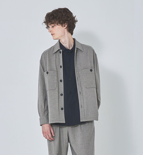 ABAHOUSE「【セットアップ対応】T/R フランス綾 CPO ブルゾン/シャツ」|シャツ・ブラウス|