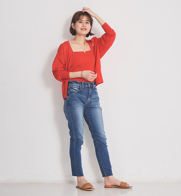 Rouge vif「【MOHI】スクウェアトゥミュールサンダル」|サンダル|