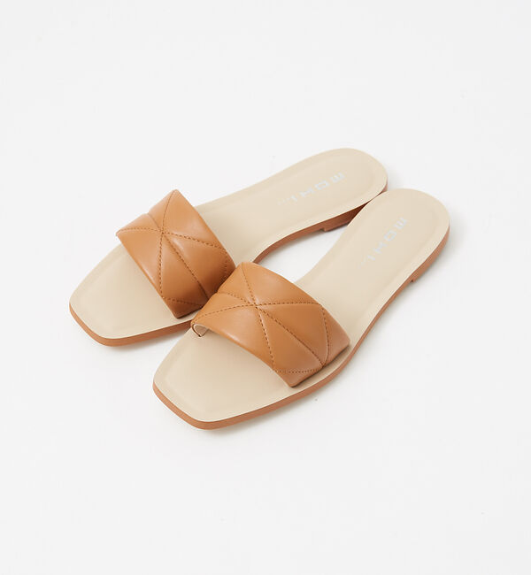 Rouge vif「【MOHI】スクウェアトゥミュールサンダル」|サンダル|