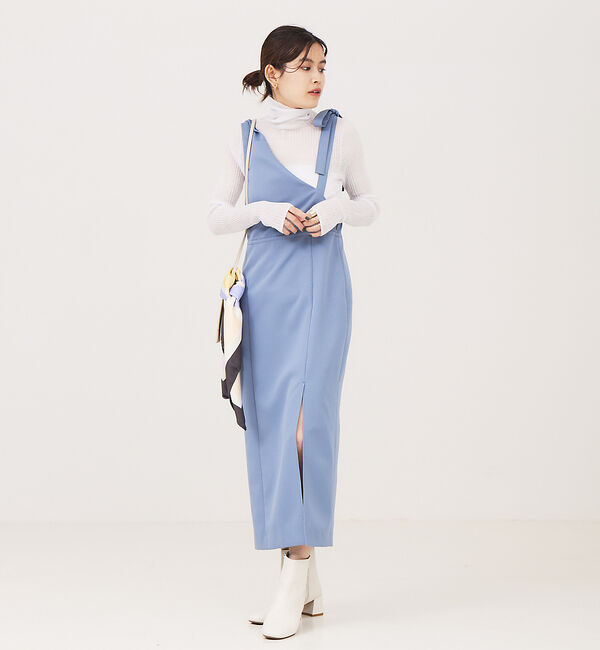 Rouge vif「ジャンバースカートワンピース」|ジャンパースカート|ブルー