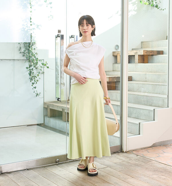 Rouge vif「ギャザーアシンメトリーブラウス」|シャツ・ブラウス|