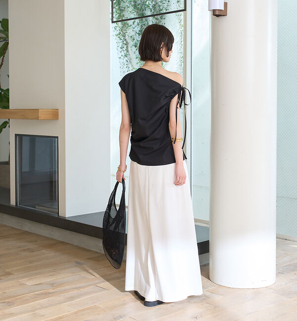 Rouge vif「ギャザーアシンメトリーブラウス」|シャツ・ブラウス|