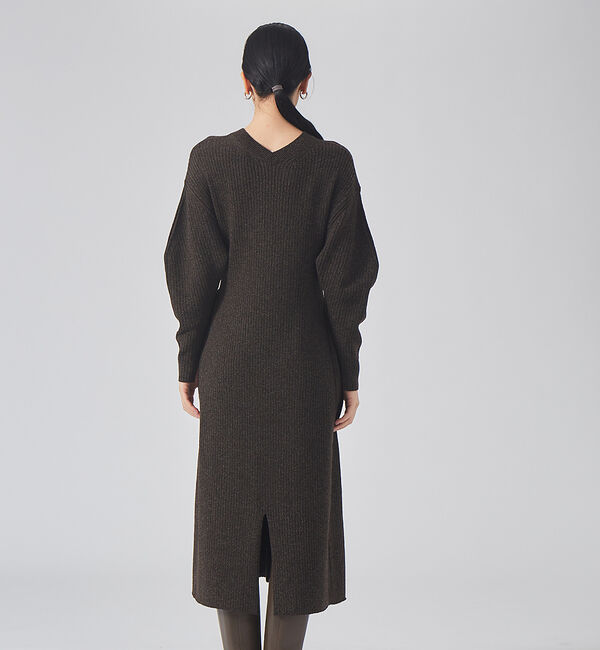 qualite「カラーメランジニットワンピース」|ワンピース|