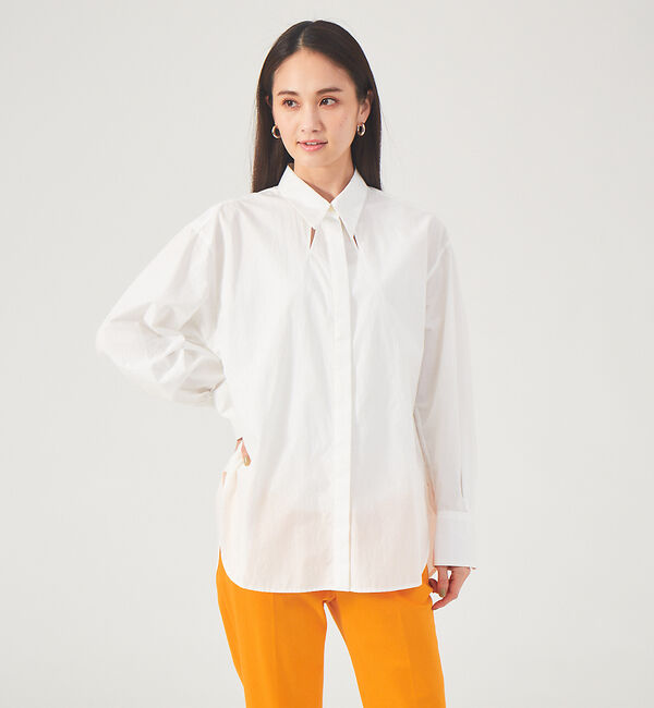 qualite「スリットデザインシャツ」|シャツ・ブラウス|