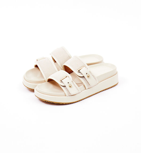 AU BANNISTER「ベルトフットベッドサンダル」|サンダル|アイボリー