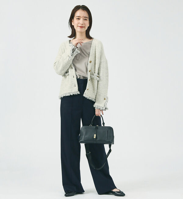 AU BANNISTER「パイピングデザインフラットパンプス」|パンプス|