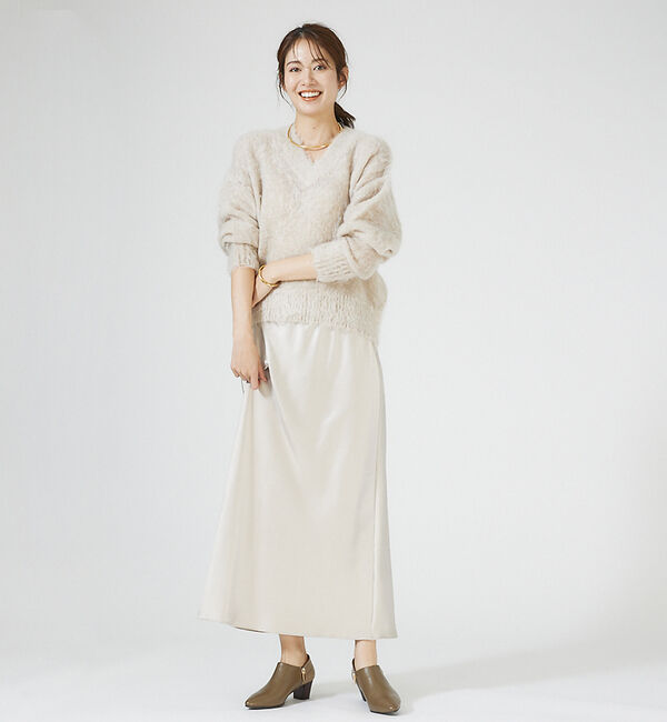 AU BANNISTER「【スノーソール】切り替しブーティー」|ショートブーツ|