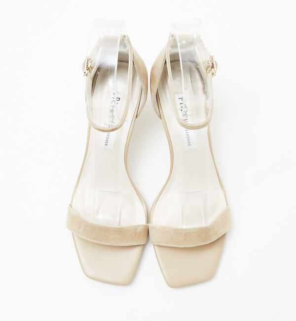 AU BANNISTER「アンクルストラップ スクエアトゥサンダル」|サンダル|